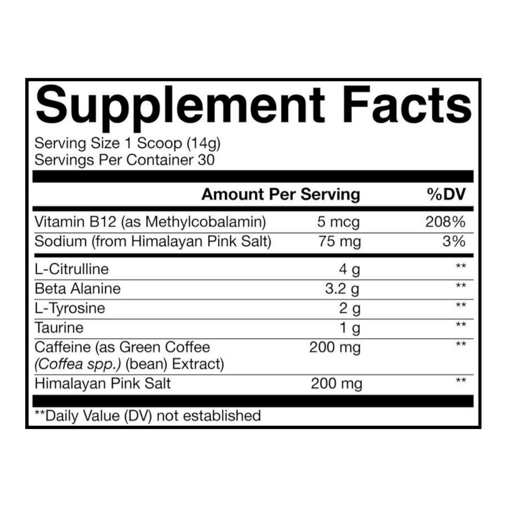 ESSENTIAL PRE-WORKOUT | RAW BUM 30 SERVICIOS