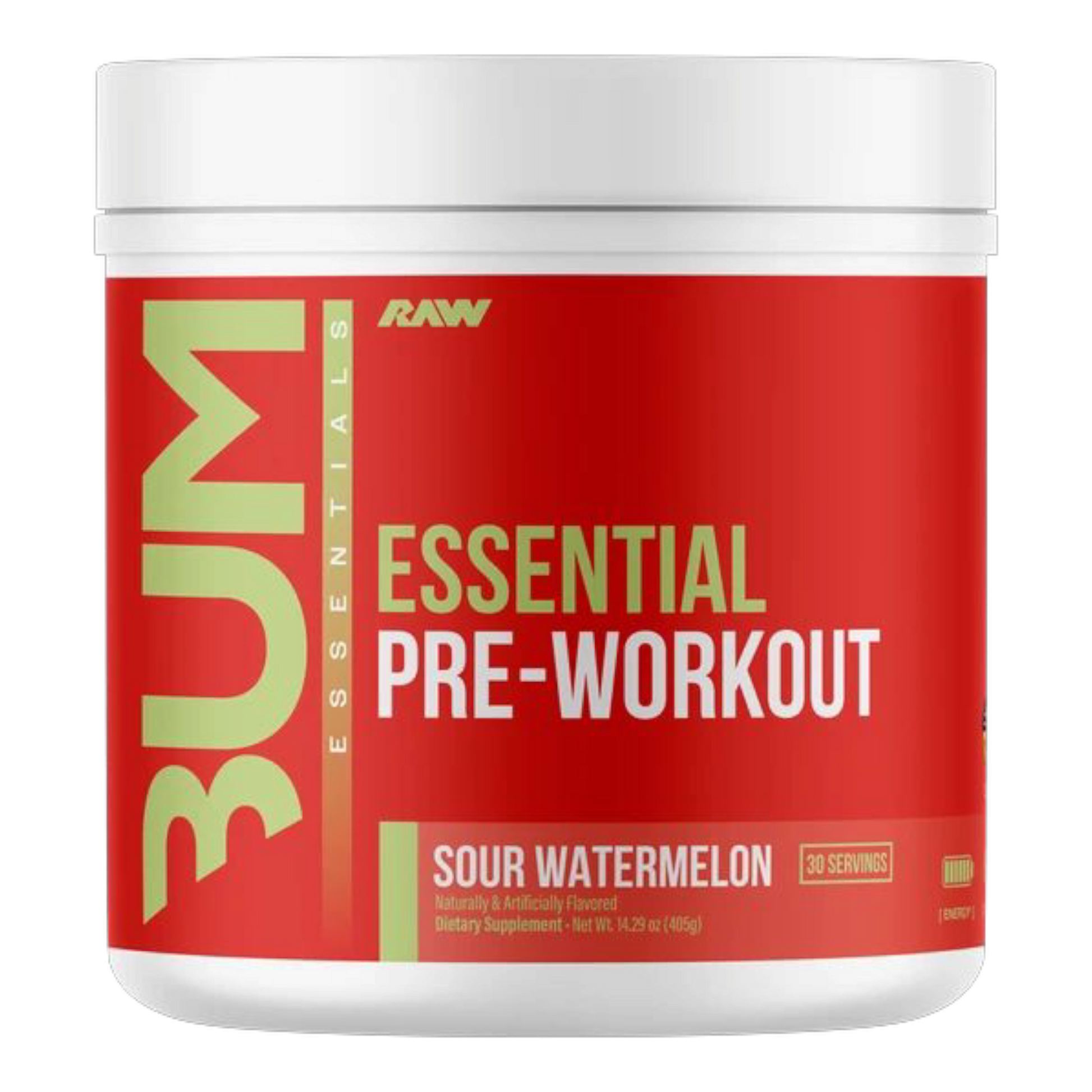 ESSENTIAL PRE-WORKOUT | RAW BUM 30 SERVICIOS