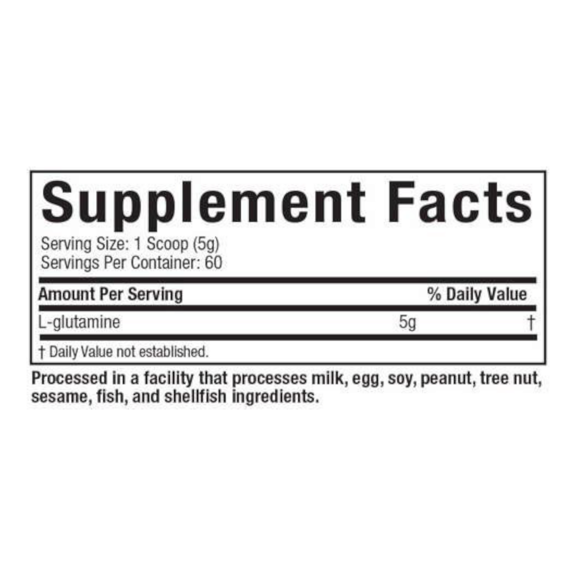 100% GLUTAMINA | MUSCLETECH 60 SERVICIOS